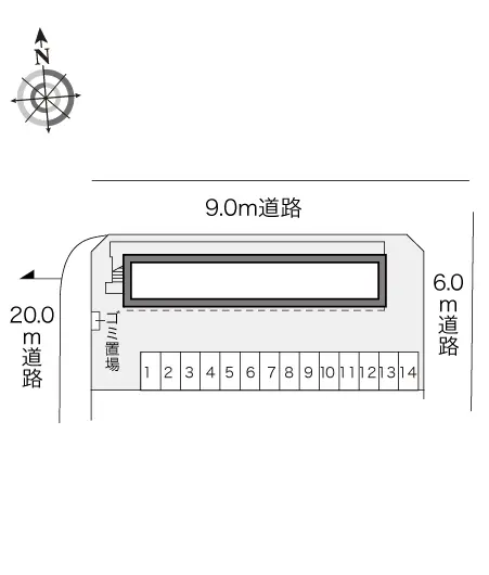 郡山市日和田町字千峯坦 月極駐車場